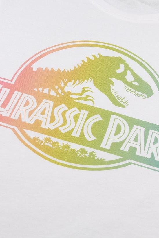 Jurassic Park Gradient Logo Cotton T-shirt 3