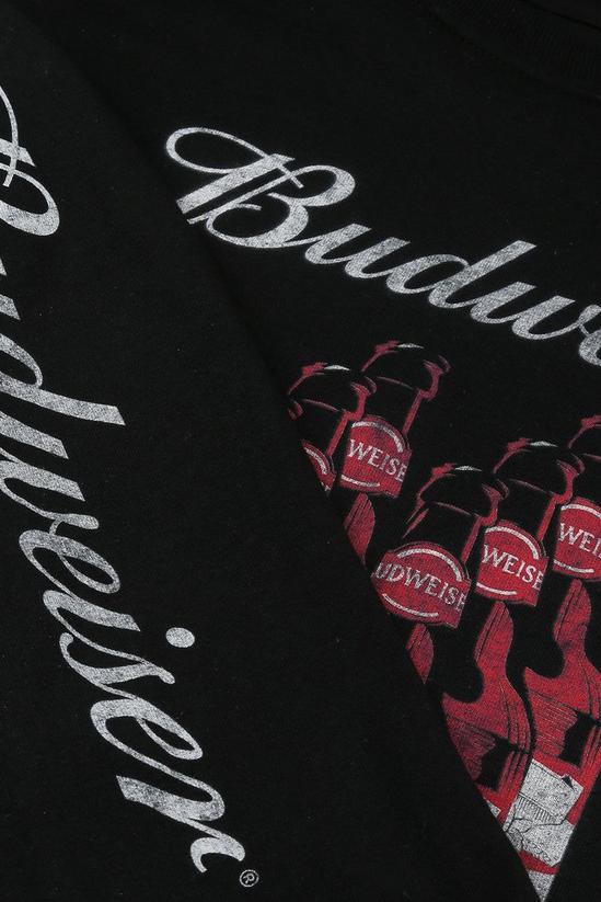 Budweiser Six Pack Bottles Long Sleeve Cotton T-shirt 3