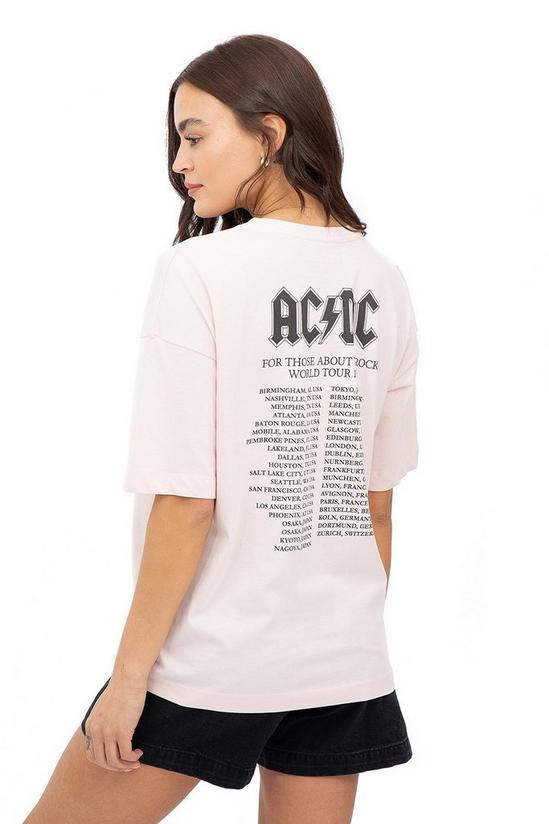 AC/DC 1982 Rock Tour Oversized Cotton T-shirt 2