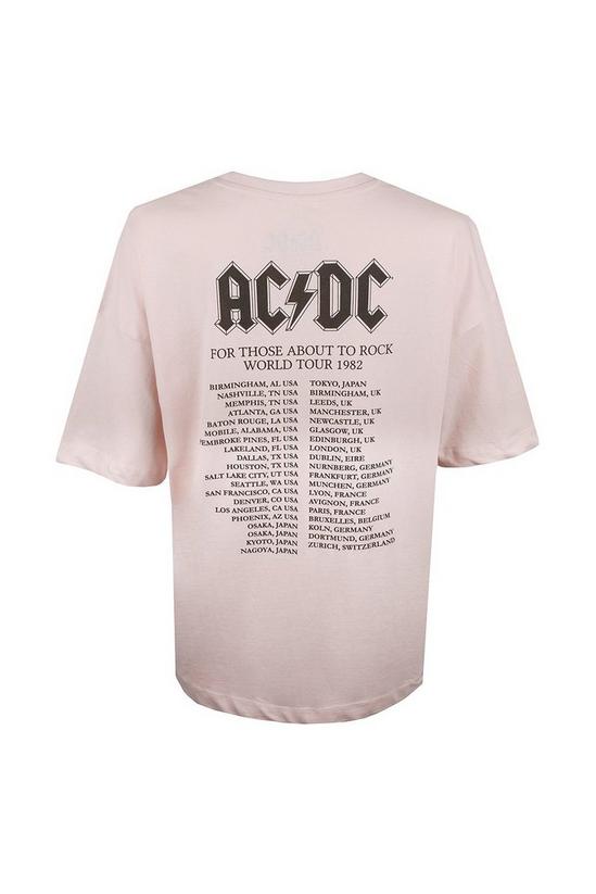 AC/DC 1982 Rock Tour Oversized Cotton T-shirt 4