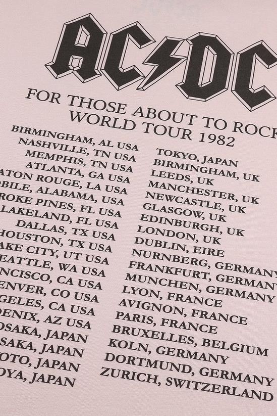 AC/DC 1982 Rock Tour Oversized Cotton T-shirt 6