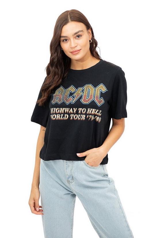 AC/DC Highway To Hell Logo Cotton T-shirt 1