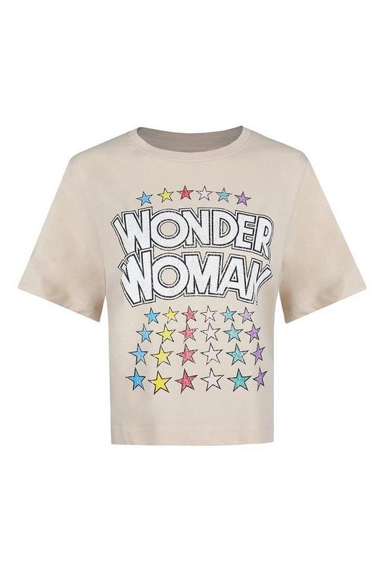 DC Comics Wonder Woman Rainbow Stars Cotton T-shirt 2
