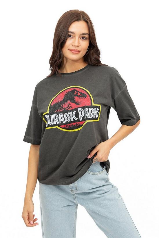 Jurassic Park Classic Logo Cotton T-shirt 1