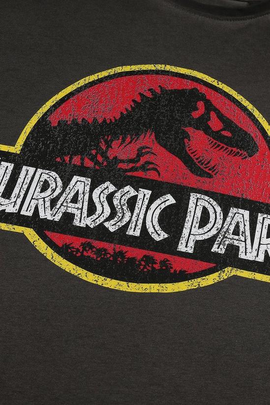 Jurassic Park Classic Logo Cotton T-shirt 3