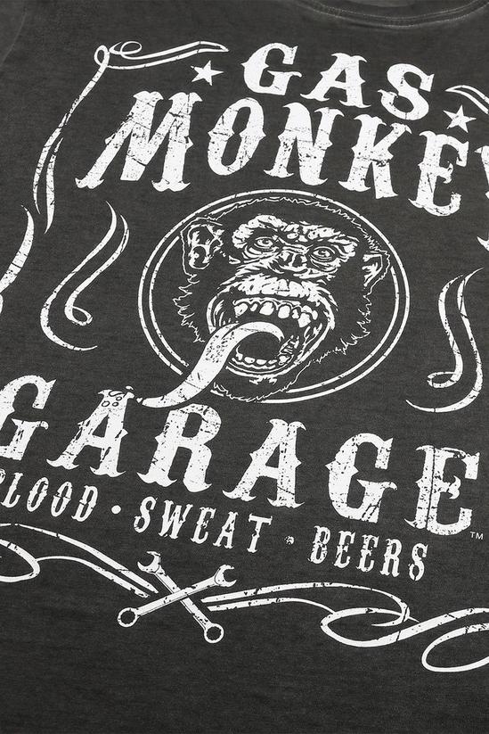 Gas Monkey Label - Vintage Wash Cotton T-shirt 4