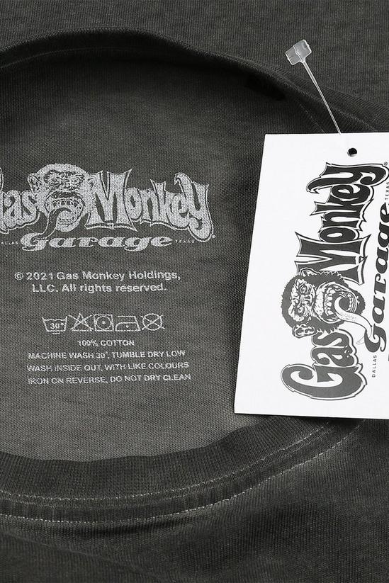 Gas Monkey Label - Vintage Wash Cotton T-shirt 5