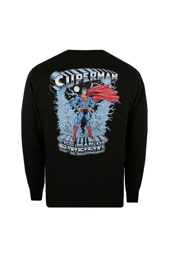 DC Comics Superman Lightning Man Of Steel Long Sleeve Cotton T-shirt 6