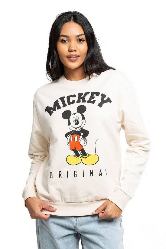 Disney Mickey Mouse Hello Ladies Crew Sweatshirt 1
