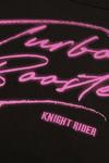 Knight Rider Knight Rider Neon Turbo Cropped Crew Sweatshirt thumbnail 3