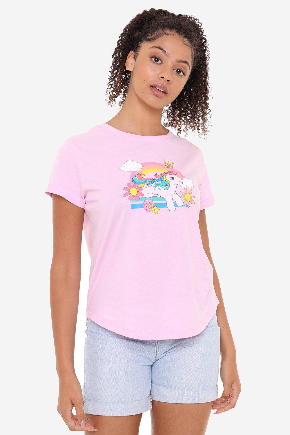 leaping rainbows womens fashion t-shirt