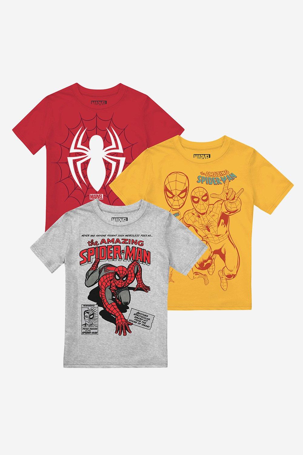 Spiderman Trio Pack Boys T-Shirt 3 Pack
