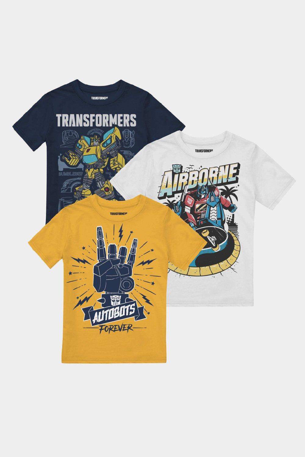 Optimus & Bumblebee Boys T-Shirt 3 Pack