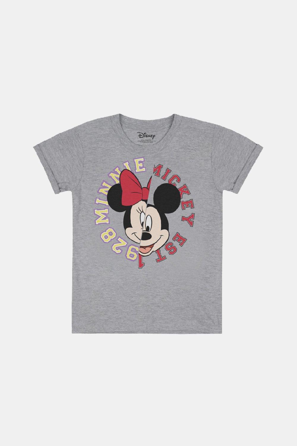 Mickey & Minnie Mouse Collegiate Girls T-Shirt
