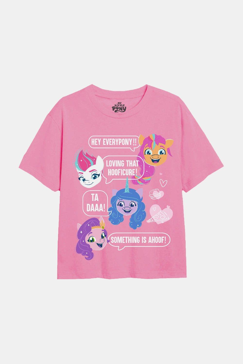 texting ponies girls t-shirt