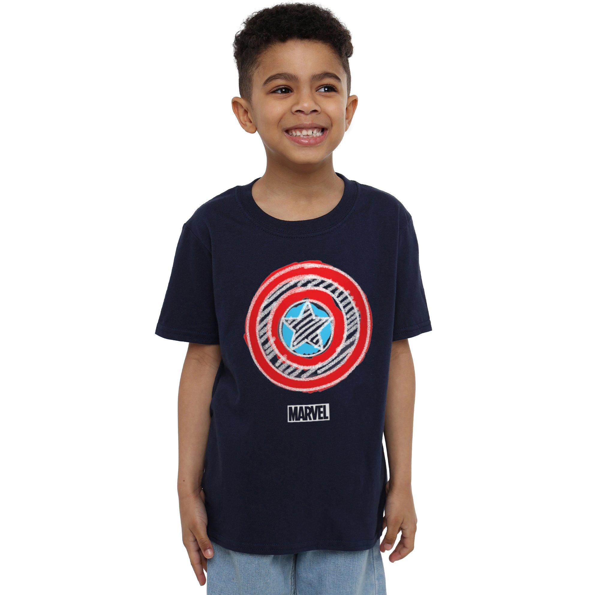 Captain America Chalkboard America Shield T-Shirt
