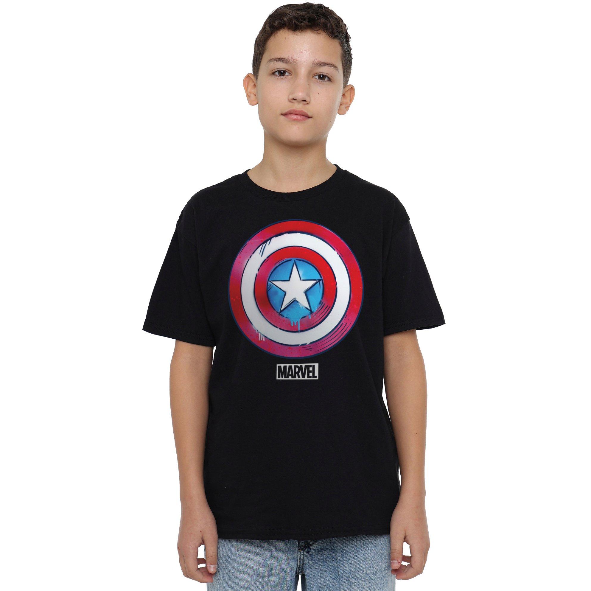 Captain America Drip Shield T-Shirt