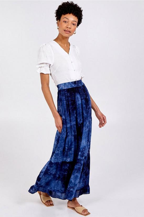 Blue Vanilla Tiered Maxi Skirt 1