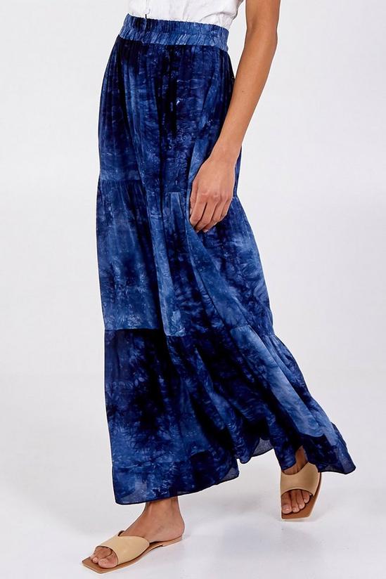 Blue Vanilla Tiered Maxi Skirt 4
