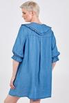Blue Vanilla Collar Frill Sleeve Button Front Mini Dress thumbnail 3