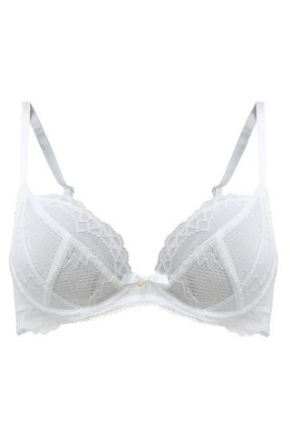 GOSSARD Superboost Lace, Wired, Non Padded Plunge Bra Black/Ivory