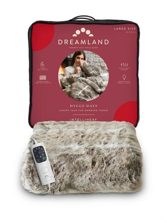 Dreamland Dreamland Intelliheat Alaskan Husky Faux Fur Throw 1