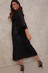 Chi Chi London Plus Size Plunge Sequin Wrap Midi Dress thumbnail 2
