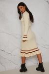 Chi Chi London Knitted Jumper Dress With Ruffle Trim thumbnail 3
