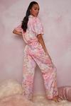 Chi Chi London Floral Print Ruffle Detail Pyjama Set thumbnail 4
