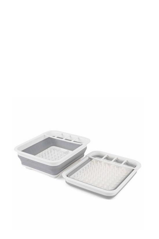 Beldray Grey Collapsible Dish Drainer with Cutlery Divider 1