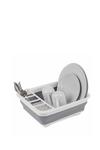 Beldray Grey Collapsible Dish Drainer with Cutlery Divider thumbnail 3