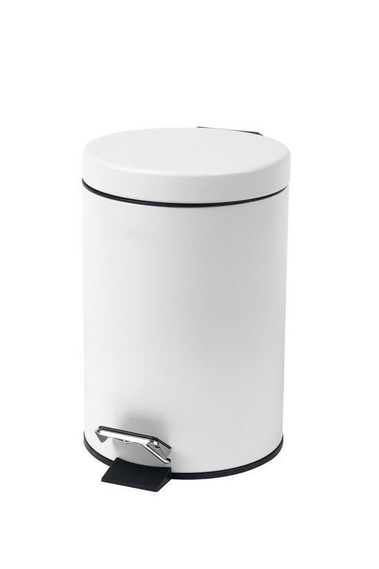 Beldray White Round Waste Pedal Bin with Soft Closing Lid 2