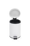 Beldray White Round Waste Pedal Bin with Soft Closing Lid thumbnail 3