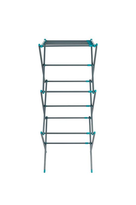 Beldray Turquoise/Grey Three Tier Expandable Clothes Airer 1
