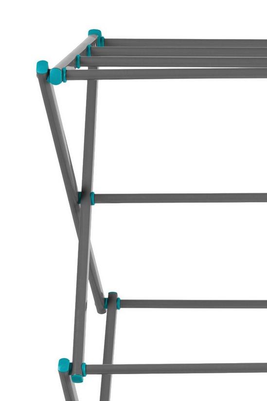Beldray Turquoise/Grey Three Tier Expandable Clothes Airer 3