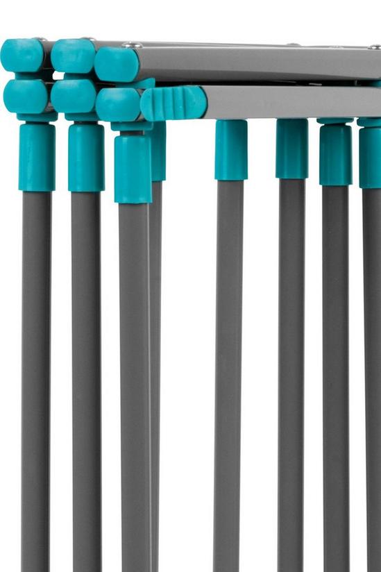 Beldray Turquoise/Grey Three Tier Expandable Clothes Airer 4