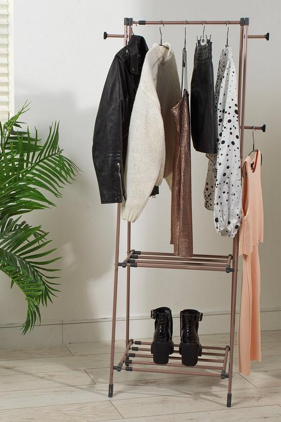 Beldray Get The Look Grey/Rose Gold Dual Clothes Airer and Rail 4