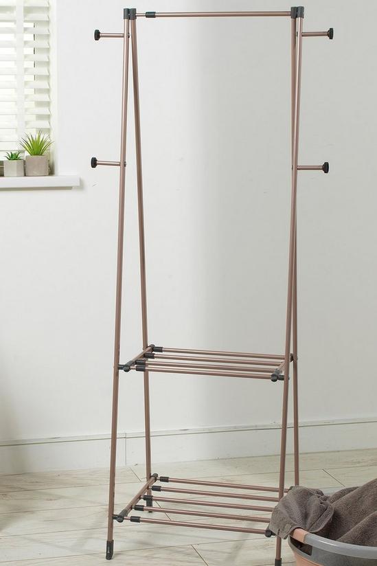 Beldray Get The Look Grey/Rose Gold Dual Clothes Airer and Rail 6