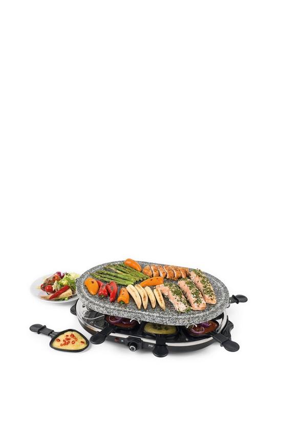Giles and Posner 1200W 8-Piece Non-Stick Raclette Grill 1