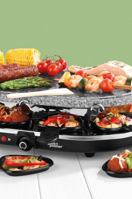 Giles and Posner 1200W 8-Piece Non-Stick Raclette Grill 3
