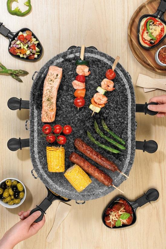 Giles and Posner 1200W 8-Piece Non-Stick Raclette Grill 4