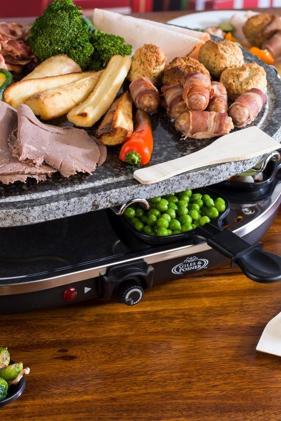 Giles and Posner 1200W 8-Piece Non-Stick Raclette Grill 5