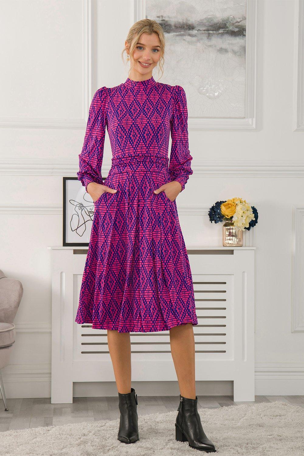 Kathryn Long Sleeve Midi Dress