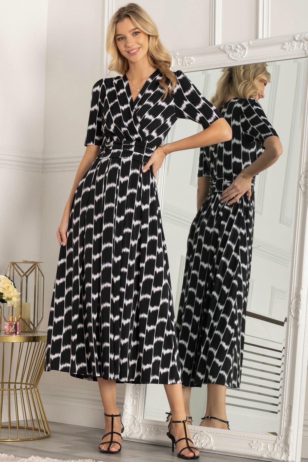 Akayla Printed Jersey Maxi Dress