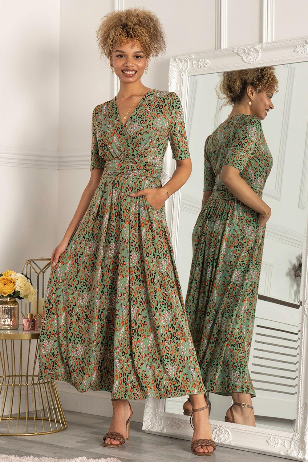 Saniya Print Jersey Maxi Dress