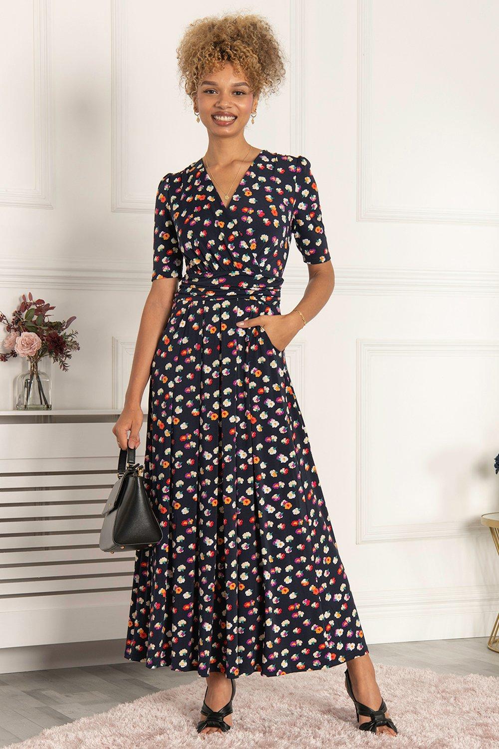 Saniya Print Jersey Maxi Dress