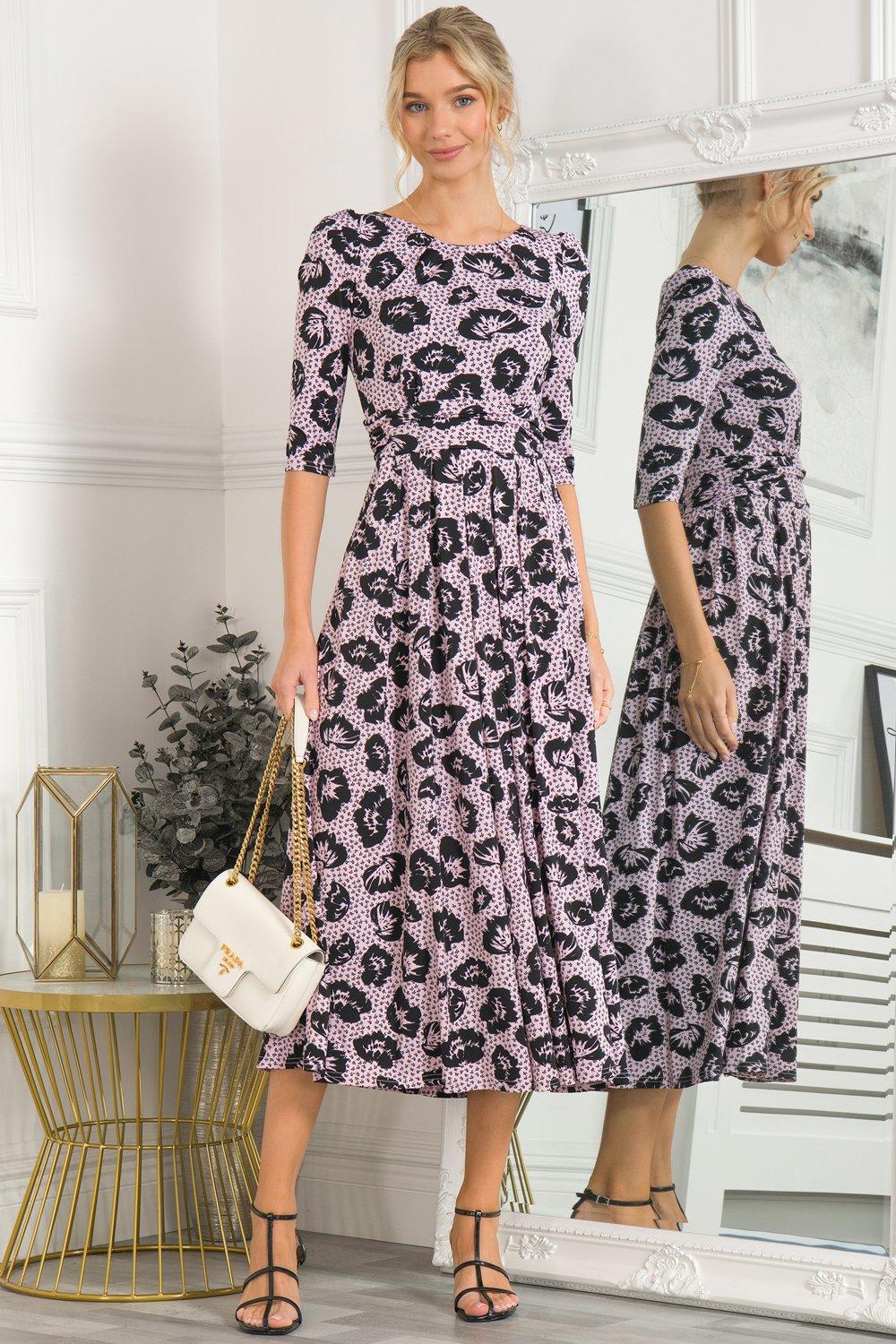 Ozella Jersey Floral Print Maxi Dress