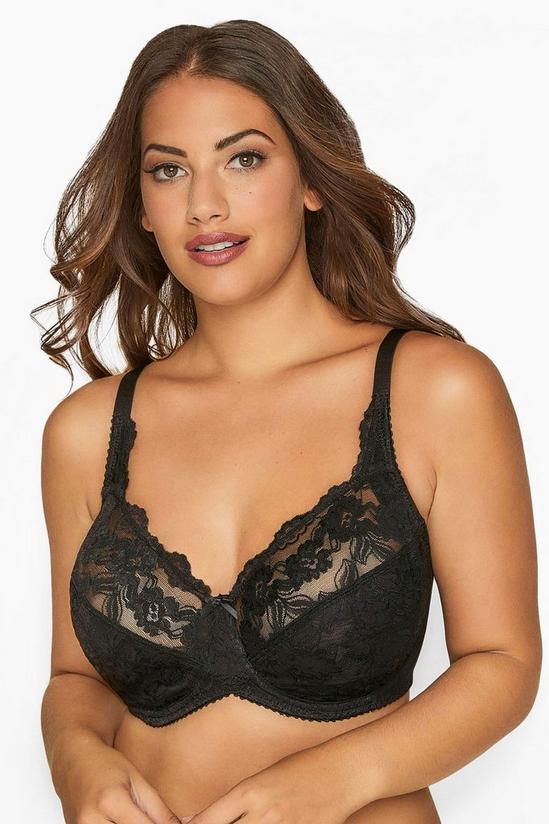 Yours Stretch Lace Non-Padded Underwired Bra 1
