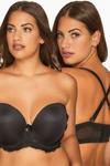 Yours Multiway Microfibre Lace Bra With Removable Straps thumbnail 1