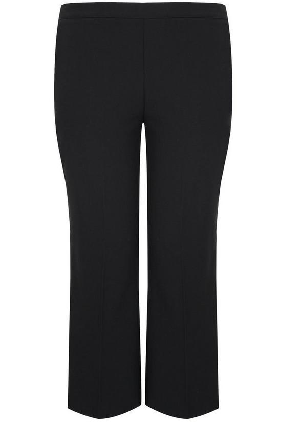 Yours Straight Leg Trousers with Elasticated Waistband 2